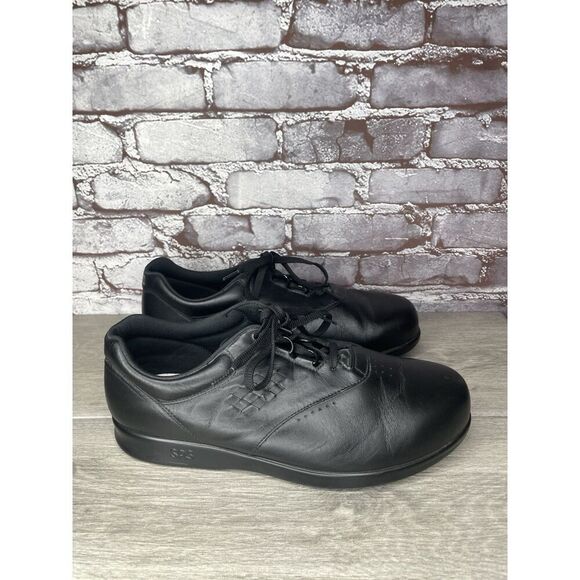 SAS Shoes Free Time Lace Casual Walking Sneakers Black Leather Men 12 W3 US/45EU - Picture 15 of 16